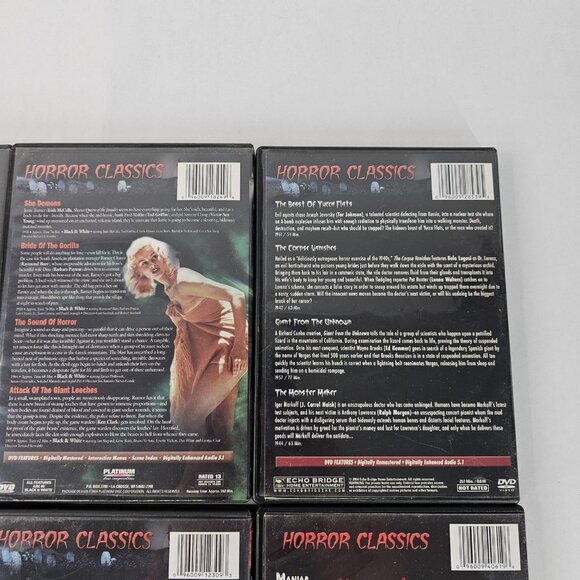 Horror Classics DVD Lot Set 6 Volumes 24 Movies Boxed Mega Pack Classic Monsters - Picture 8 of 12